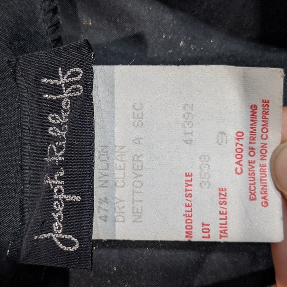 Vintage 1980's Joseph Ribkoff peplum waist gold and black jacket - Picture 3 of 7